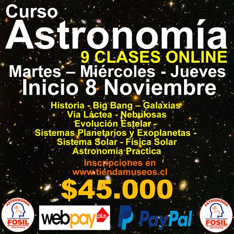 Curso De Astronom A Online Noviembre F Sil Divulgaci N Y Ciencia