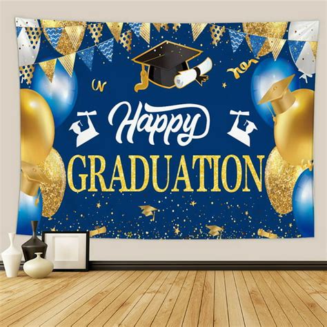 Congrats Grad Banner Graduation Banner Graduation Backdrop For