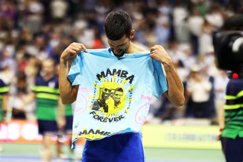 Novak Djokovic And The Kobe Bryant Memorial Shirt After The 24th Grand