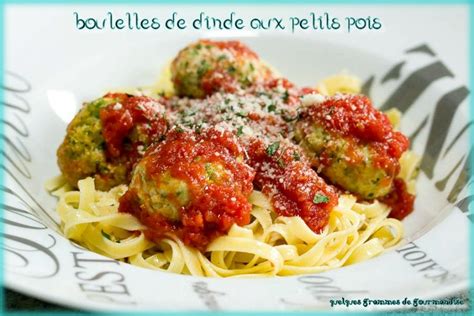 Boulettes De Dinde Aux Petits Pois