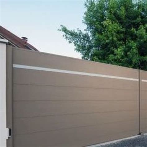 URBAN Portail Aluminium Battant Lames Horizontales 220 Batiproduits