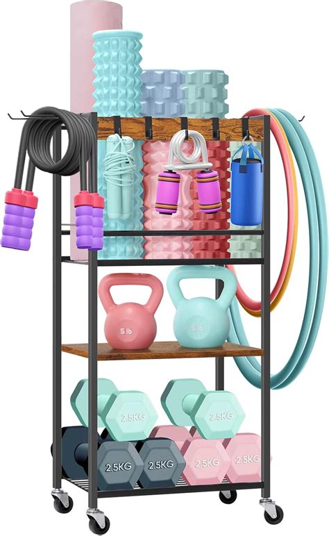 Home Gym Storage Rack Yoga Mat Storage Racks Workout Equipment