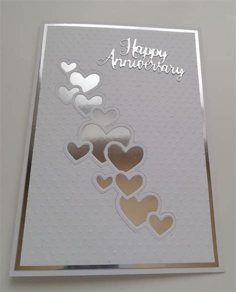 Anniversary Card In 2024 Anniversary Cards Handmade Congratulations