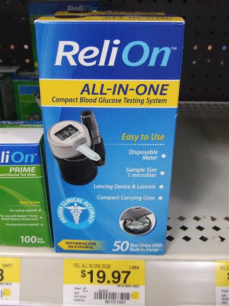 ReliOn All-In-One Glucose Meter : r/diabetes