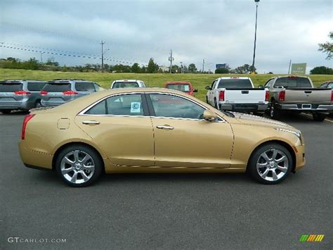 Summer Gold Metallic 2013 Cadillac Ats 25l Luxury Exterior Photo