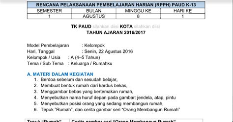 Contoh Rpp Pai Sd Kurikulum 2013 Paud Ppt Lasopaix