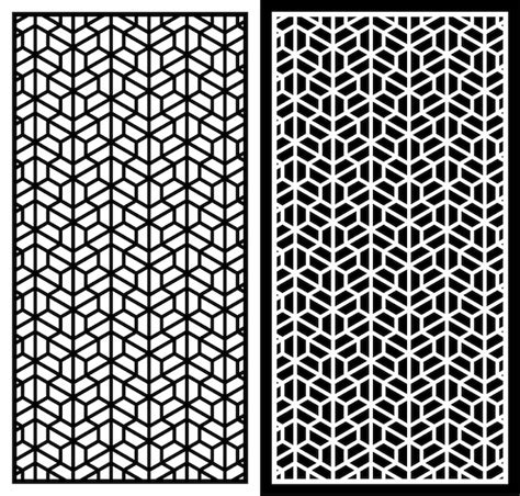 Motif de coupe au laser vectoriel modèle abstrait Vecteur Premium