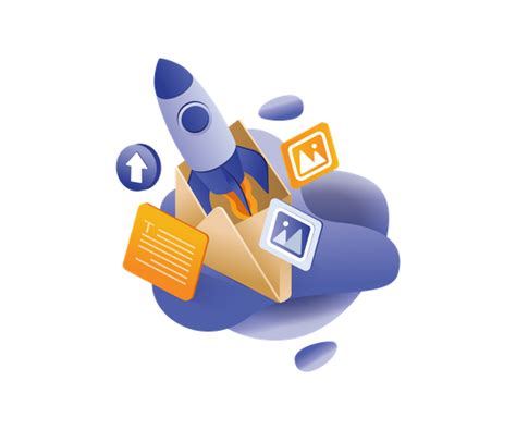 Best Rocket Launched Digital Marketing Strategy Email Illustration