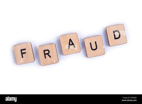 The Word Fraud Spelt With Wooden Tile Letters Stock Photo Alamy