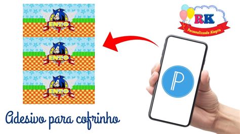Como fazer rótulo para cofrinho pelo celular PIXEL LAB YouTube