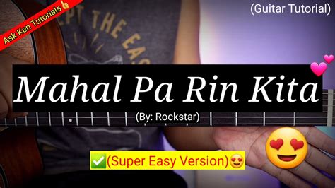 Mahal Pa Rin Kita Rockstar Easy Chords Guitar Tutorial Youtube