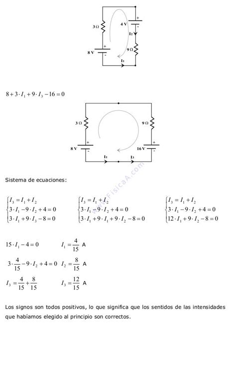 Ejercicios Resueltos De Circuitos Electricos Ley De Kirchhoff