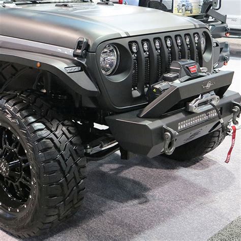 Jeep Gladiator Winch On Stock Bumper