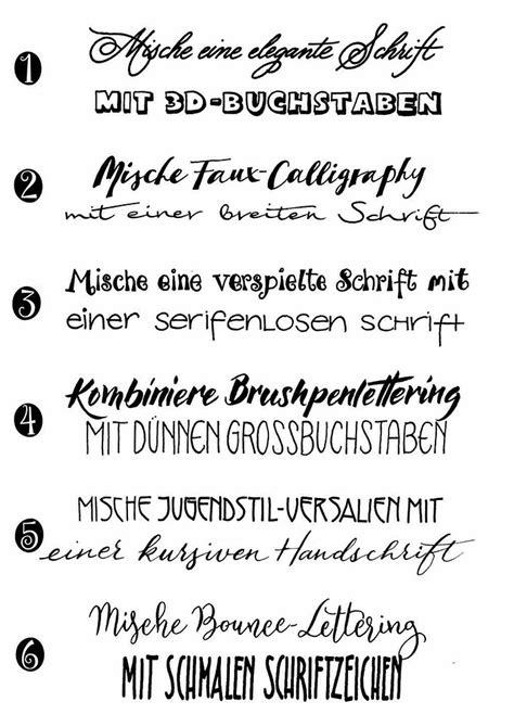 Kombination von Schriftarten für mein Handlettering