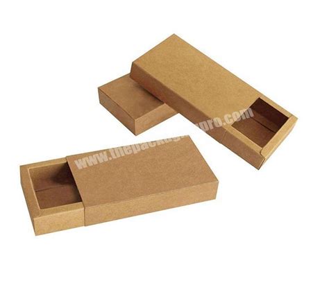 Spot Drawer Paper Packaging Boxes Custom Printed Gift Box Sliding Kraft