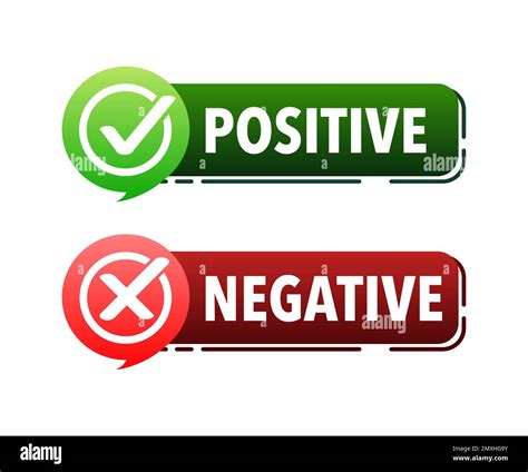 Signo Positivo Y Negativo Icono Bueno Y Malo Imagen Vector De Stock