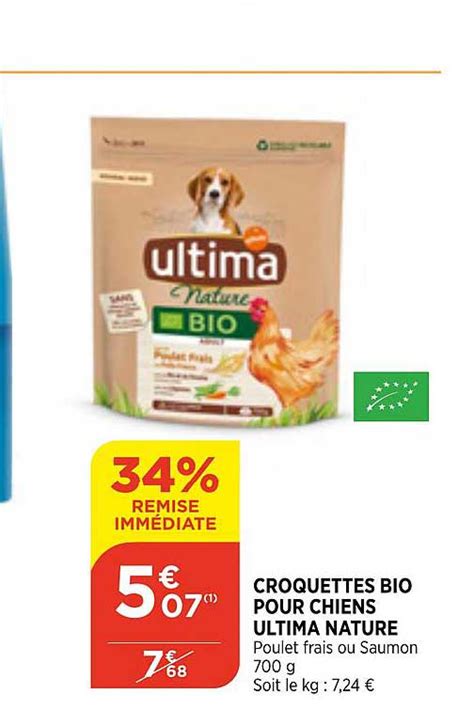 Promo Croquettes Bio Pour Chiens Ultima Nature Chez Bi Icatalogue Fr