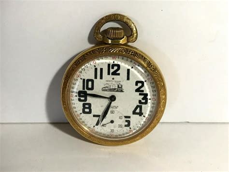 Vintage North Star 17 Jewels Train Pocket Watch