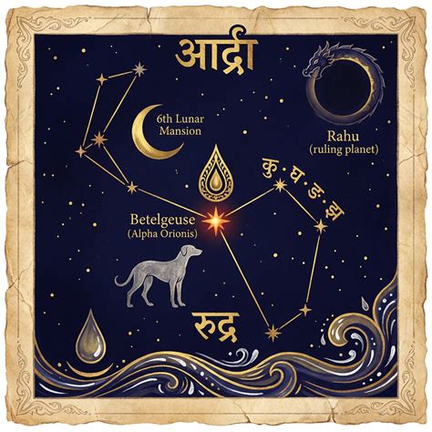 ardra nakshatra meaning characteristics compatibility vedic tithi