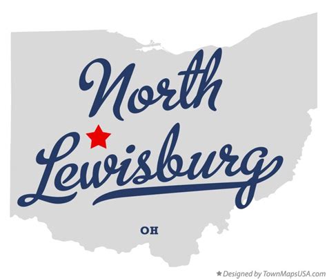 Map of North Lewisburg, OH, Ohio