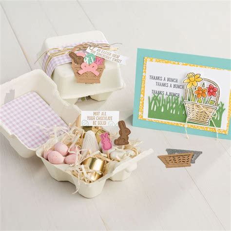 Stampin Up Basket Bunch Photopolymer Stamp Set Stampin Up Easter