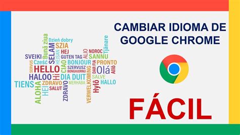 Como CAMBIAR el IDIOMA de GOOGLE CHROME al ESPAÑOL YouTube