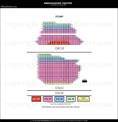 Ambassadors Theatre Seat Plan Ambassador Theatre Ambassador Theatre