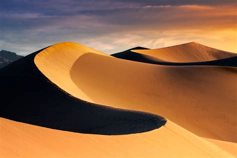 Mesquite Sand Dune Curves in Death Valley Fine Art Print | Photos by Joseph C. Filer