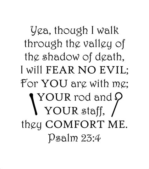 Psalm 23 4 Svg Png Eps And Pdf Etsy