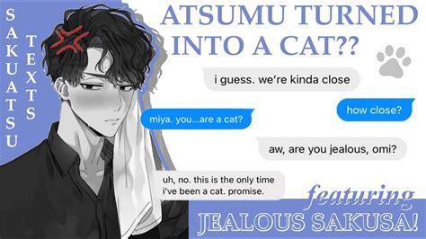 Atsumu Turns Into A Cat Jealous Sakusa Haikyuu Texts