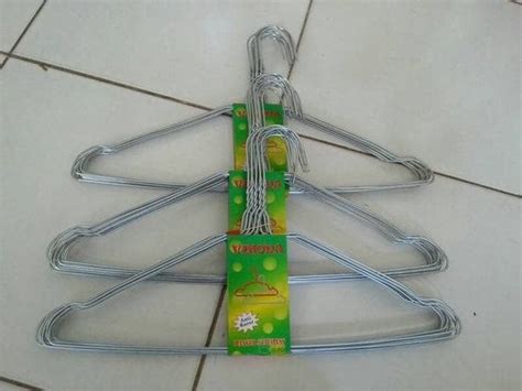 Jual Gantungan Baju Hanger Kawat Laundry 1 Ikat Isi 10 Pcs Di Lapak