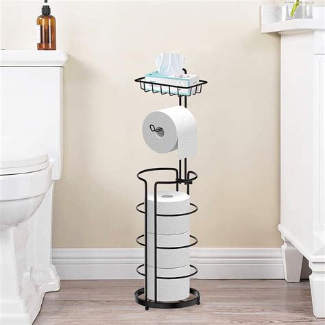 Techvida Toilet Paper Holder Toilet Paper Roll Storage Holder with 4 ...