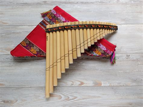 Panflute Of Pipes Bamboo Flute Etsy Flute Pan Flute Woodwind