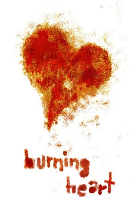 Burning Red Heart Stock Illustrations Burning Red Heart Stock