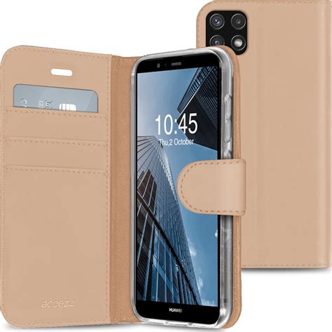 Accezz Wallet Softcase Bookcase Samsung Galaxy A22 5G Goud Galaxy