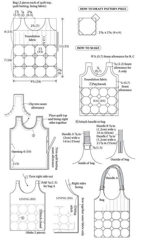 Quilted Tote Bag Pattern (Free Pattern) - Craftfoxes