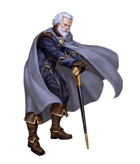 Male Human Old Wizard Aristocrat Celedo Pathfinder 2E PFRPG PFSRD DND