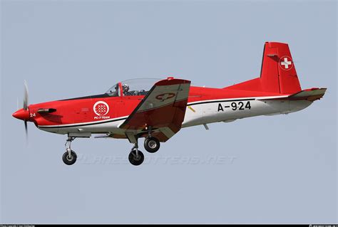 A 924 Swiss Air Force Pilatus PC 7 Photo By Karl Dittlbacher ID