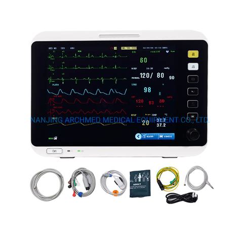 Hospital Equipment Portable Vital Sign ECG ICU Multi Parameter Patient