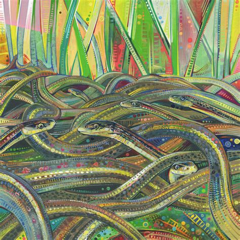 Garter Snakes All Together Painting By Gwenn Seemel 2012