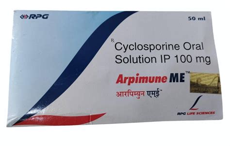 Arpimune Me 100mg Cyclosporine Oral Solution 100 Mgml At Rs 1900box