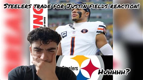 Huhhhhhhh Bears Reportedly Trade Justin Fields To Steelers Reaction