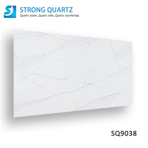 Carrara And Calacatta Artificial Sparkling White Quartz Stone Slab