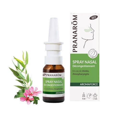 Aromaforce spray nasal BIO Pranarôm soulage la congestion nasal