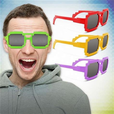 Mirrored Pixel Sunglasses Per 12 Pack