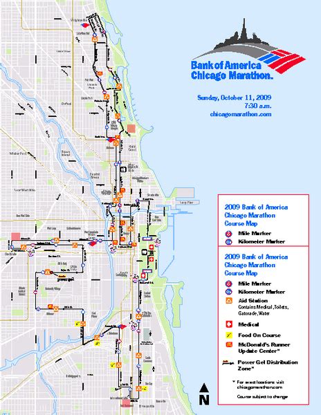 Chicago 2009 Marathon Map - Chicago IL US • mappery