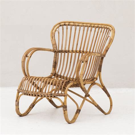 Rattan Rb 2 Easy Chair By Rohé Noordwolde Dutch Design 1950s 121187