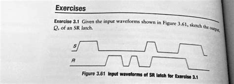 SOLVED Exercise 3 1 Given The Input Waveforms Shown In Figure Q Of An