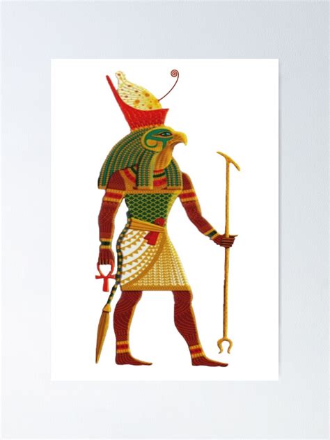 "Horus wearing Upper and Lower Egypt Double crown Pschent" Poster by KyrillosVI | Redbubble