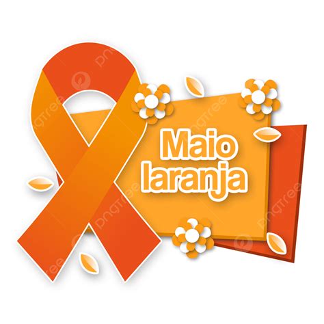 Cinta De Conciencia Naranja Aislado Maio Laranja Campa A Contra La